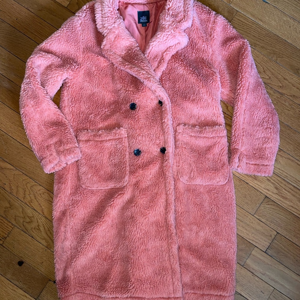 Wild Fable Pink Teddy Jacket